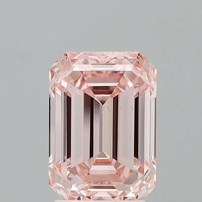 3.00ct Emerald Lab Grown Diamond (Colour Fancy Pink, Clarity VS1, IGI Certified)
