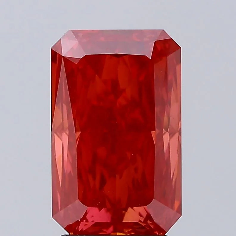 3.09ct Radiant Lab Grown Diamond (Colour Fancy Vivid Red, Clarity VS1, IGI Certified)