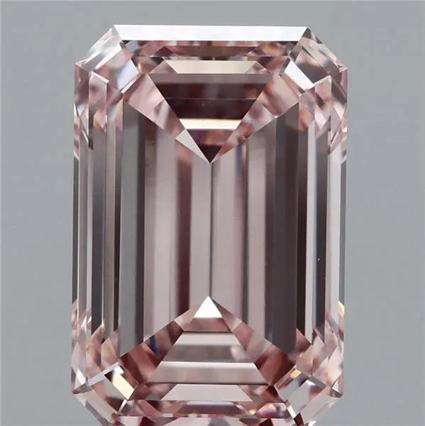 3.68ct Emerald Lab Grown Diamond (Colour Fancy Pink, Clarity VVS2, IGI Certified)