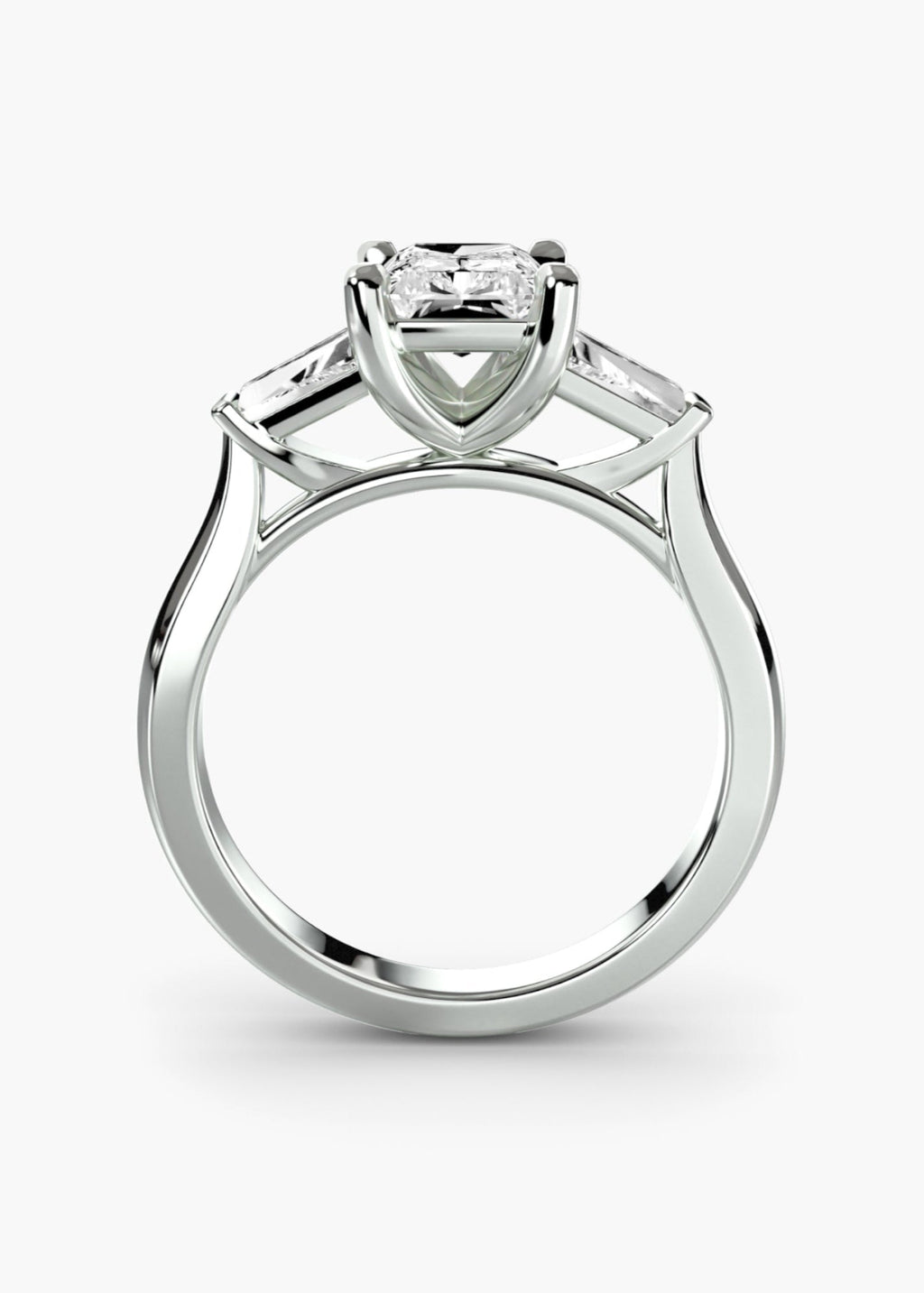 Three-Stone Ring (Baguette Side Stones) 2