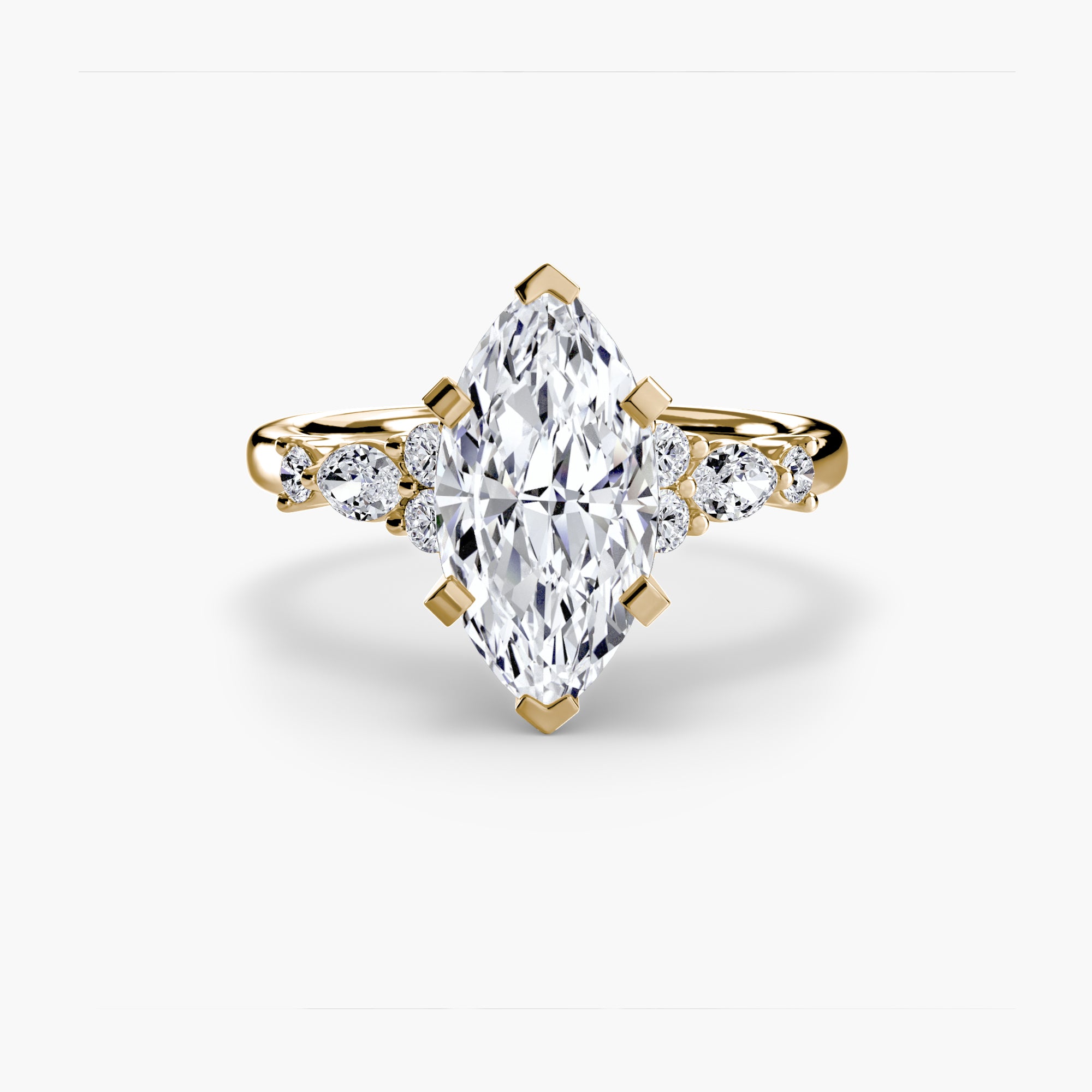 The Floral Accent Solitaire