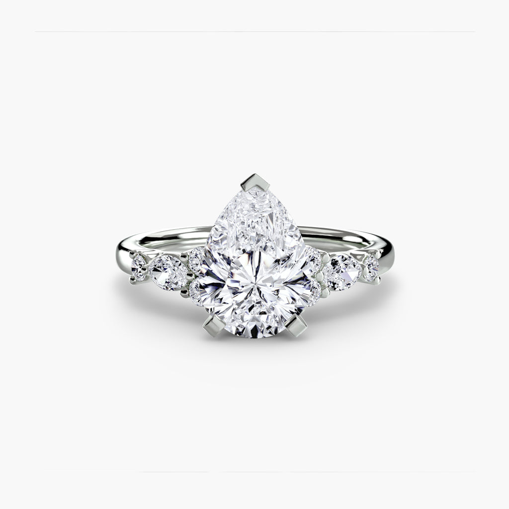 The Floral Accent Solitaire