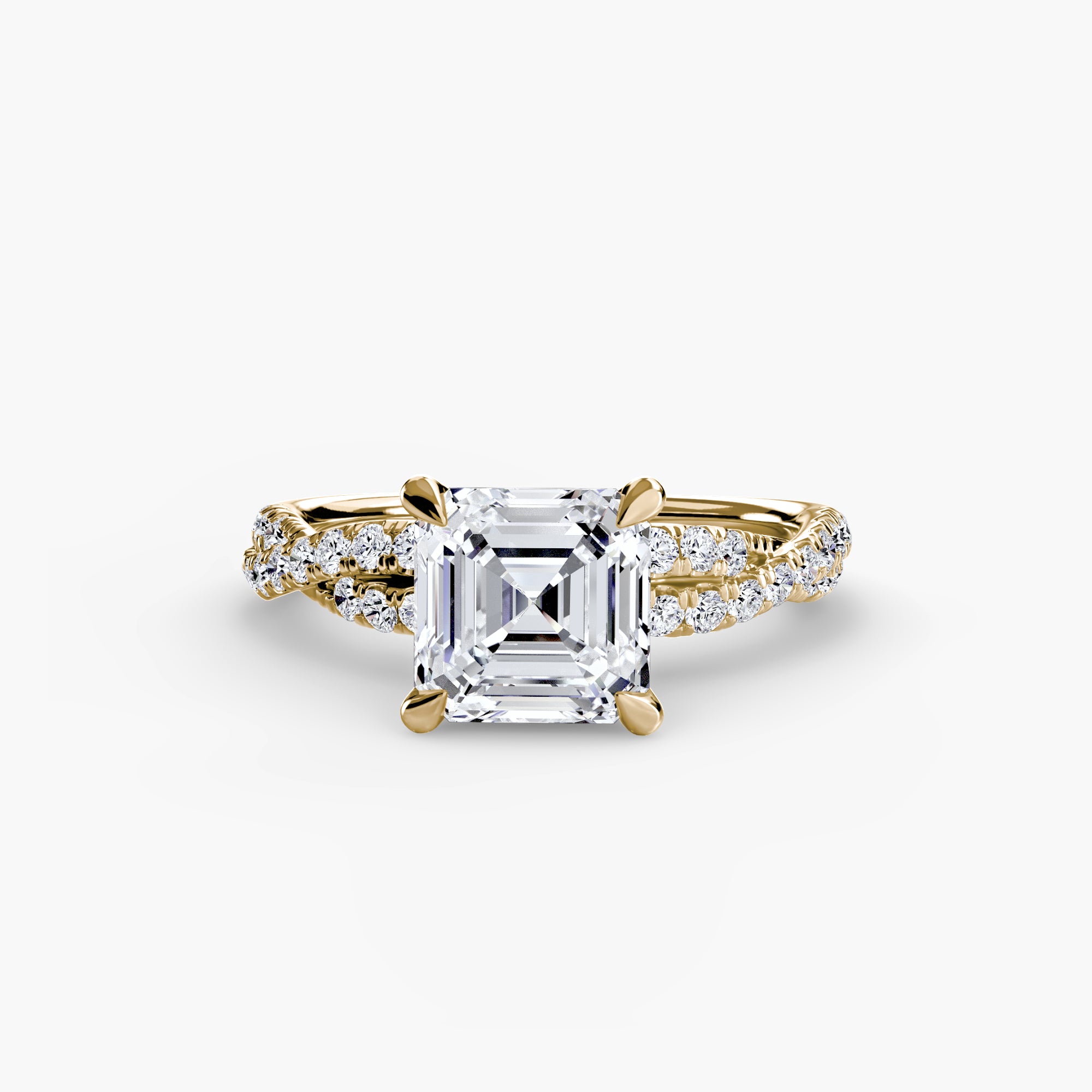 The Twisted Pavé Solitaire